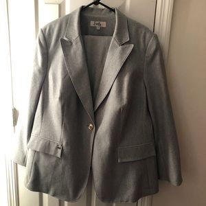 Grey Blazer and Pant Suit
